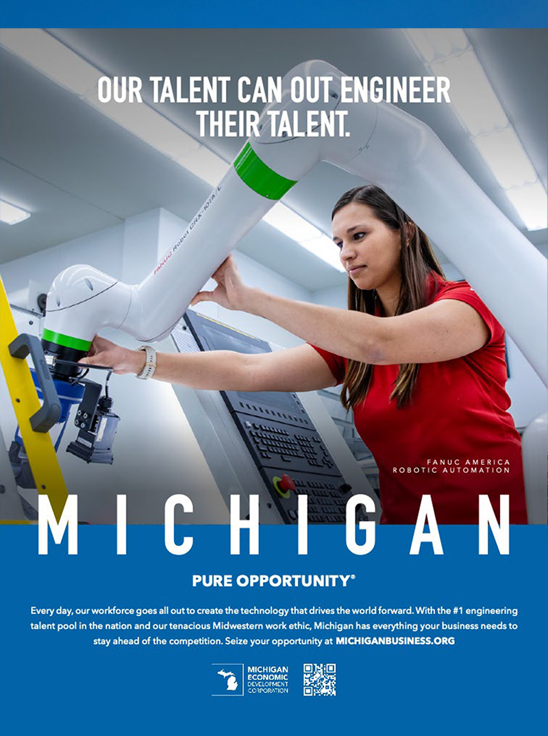 Michigan Economic Development Corporation Pure Opportunity ad on workers